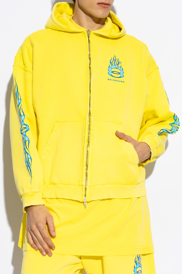 パーカー・フーディ Balenciaga Chalk Cotton Sweatshirt Balenciaga Cotton Lace-Up Hoodie | Harrods US